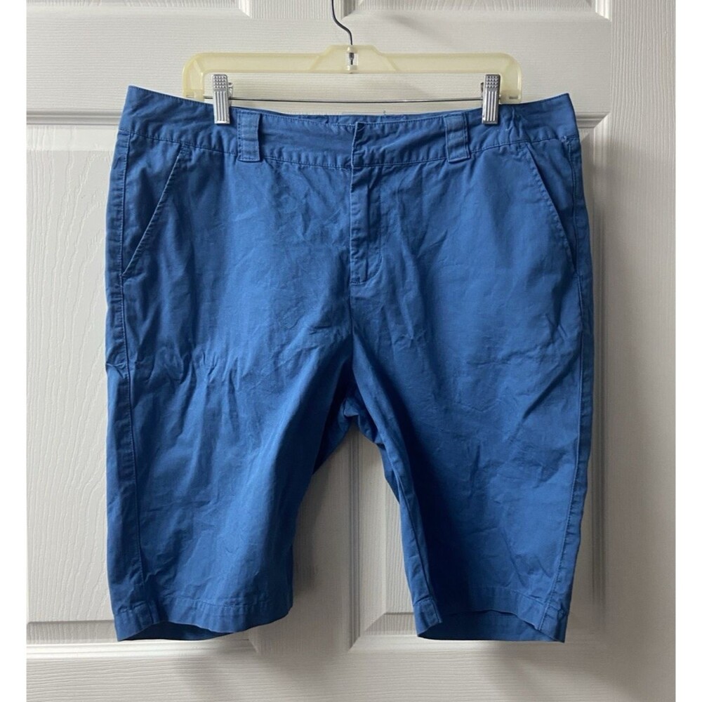 Carribean Joe Bermuda Shorts Womens Plus 14 Slash Pockets 10 inch Inseam Casual